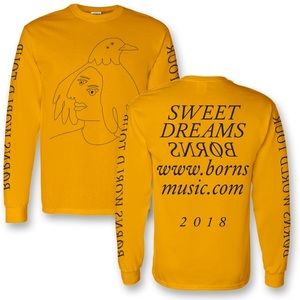 BØRNS WORLD TOUR MERCH Yellow Crow Long Sleeve